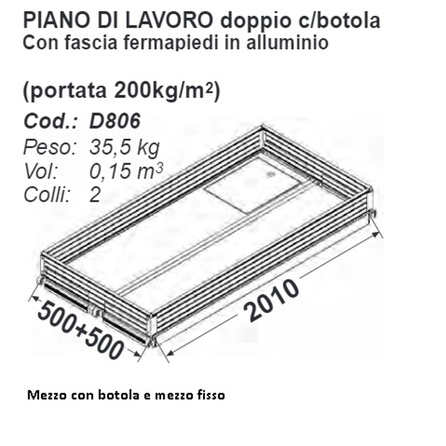 Vendita online Trabattello Doge80 DG8/6CEN22